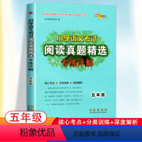 [正版]2023新版小学语文考试阅读真题精选专练详解五年级小学生5年级上册下册核心考点分类训练解析语文训练习题课外书常