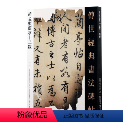 [正版]赵孟頫兰亭十三跋 传世经典书法碑帖117赵孟頫临兰亭序行书字帖赵孟俯书法练字帖繁体释文赵雪松行书字帖河北教育出