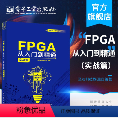 [正版] FPGA从入门到精通:实战篇 至芯科技教研组 软件工具使用语法解释设计方法常用IP阻塞型过程赋值语句 电子技