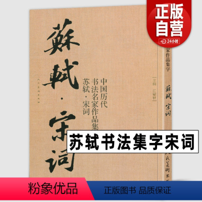 [正版]大尺寸8开 苏轼书法集字宋词 水调歌头定风波赤壁怀古李清照欧阳修诗词 中国历代书法名家作品集字 行书毛笔书法字