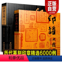 [正版]印谱大图示上下2册 篆刻印谱工具字典书6000余方古今印谱 汉官印/汉私印/道家/印章篆刻字典书籍印临摹工具参