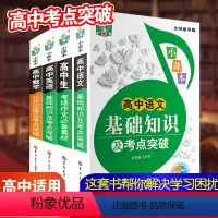 (全4册)高中语数英基础知识及考点突破 [正版]高中语数英基础知识大全及考点突破语文数学英语基础知识手册新版高一高二高三