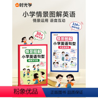 [全套2册]情景学句型+句型流利说 小学通用 [正版]时光学情景图解法小学英语句型英语语法知识大全 小学英语单词汇总表一