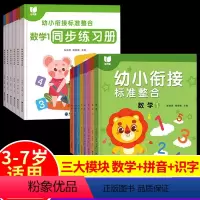 [全套16册]幼小衔接标准整合+同步练习册 [正版]幼小衔接标准整合全套16册幼儿园大班升一年级学前班同步练习册数学拼音