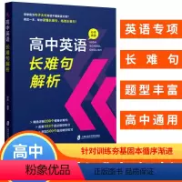 英语 [正版] 高中英语长难句解析 高中英语长难句专项训练高一二三年级语法填空选词填空训练教辅资料书 上海社会科学院出