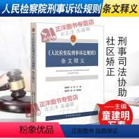 [正版]2020新书 人民检察院刑事诉讼规则条文释义 童建明 万春 刑法执行 刑事司法协助 社区矫正 法律书籍 中国检