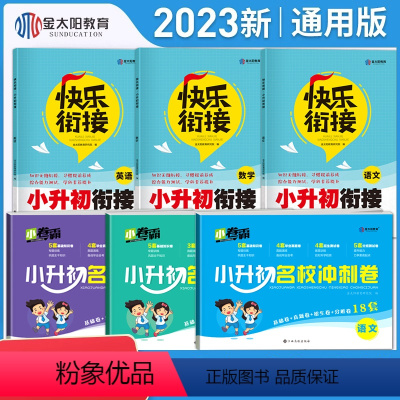 暑假衔接+冲刺卷[6本全套] 小学升初中 [正版]金太阳卷霸2023小升初衔接语文小升初名校冲刺卷数学小升初英语暑假衔接