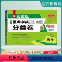 数学 小学升初中 [正版]2024版 实验班百所重点中学招生真题分类卷数学 新初一全国名校分班卷数学真题 小升初分班考试