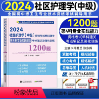 [正版]2024新版社区护理学(中级)资格考试单科通关第4科专业实践能力考点笔记及强化训练1200题 全国卫生资格考试