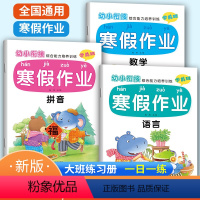 全套3本 幼小衔接 [正版]幼小衔接寒假作业学前班入学准备拼音数学语言全套练习本册幼升小学一年级思维训练语言练习题幼儿园