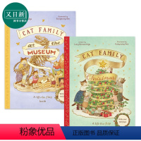 [正版]猫猫家族系列绘本2册套装 Cat Family 节庆假期 Christmas 博物馆游记 Museum 英文原