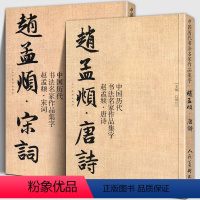 [正版]全套2册 赵孟頫唐诗+宋词中国历代书法名家作品集字大8开简体旁注繁体简体对照毛笔字书法临帖集字赵孟頫行书字帖临