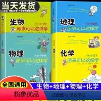 [全4册]初中小四门启蒙 [正版]全4册 初中小四门启蒙书物理化学生物地理原来可以这样学初中小四门必背知识小学物理化学启
