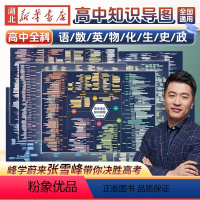 高中知识导图[全8课] [正版]高中知识导图 张雪峰新书 高中全科语文数学英语历史物理化学知识点思维导图复习资料 高考公