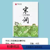 宋词三百首(楷书)赏读版 [正版]宋词三百首钢笔楷书临摹字帖小学生初中生高中语文硬笔书法楷体正楷写字帖成人成年大人诗词练