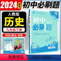 历史 九年级下 [正版]2024春新版 初中必刷题九年级下册历史 人教版RJ 初三九年级下册历史同步训练练习册 理想树初