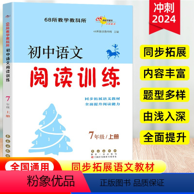 初中语文阅读训练 七年级上 [正版]初中语文阅读训练七年级初一上册同步阅读必刷题复习资料七年级语文阅读理解专项训练记叙文