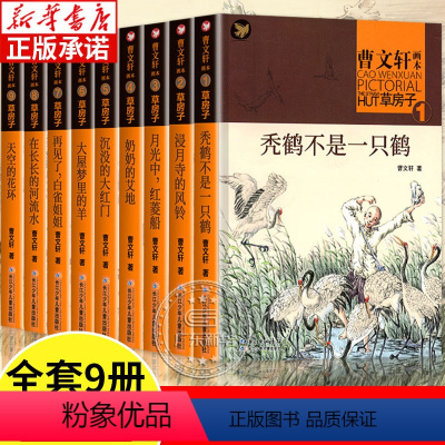 曹文轩画本草房子(共9册) [正版]曹文轩草房子画本系列全套9册 天空的花环在长长的河流上秃鹤红菱船三四五六年级课外书小