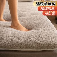 羊羔绒面料吸湿透气拒绝寒冷-灰色 60*120cm[温暖羊羔绒] 南极人羊羔绒床垫软垫加厚保暖海绵家用宿舍单人学生冬天垫