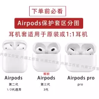 Airpods pro 耳机套 [天空蓝]磨砂手感 airpods保护壳airpods pro保护套苹果蓝牙耳机套二代耳