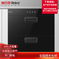 雅乐思(Rnice)两抽消毒柜RTD100-515A触摸按键LED灯显示智能温度控制100L大容量消毒柜-不含安装