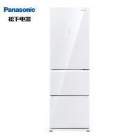 松下(Panasonic ) NR-EC35AG0-W 360升 素雅白 三门冰箱 钢化玻璃面板风冷无霜变频家用