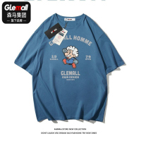 森马集团旗下GLEMALL短袖t恤男士夏季流ins休闲时尚圆领