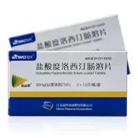 1盒装 Hwa/恩华 盐酸度洛西汀肠溶片 20mg*24片/盒 用于抑郁症 适用于抑郁症 盐酸度洛西汀肠溶片