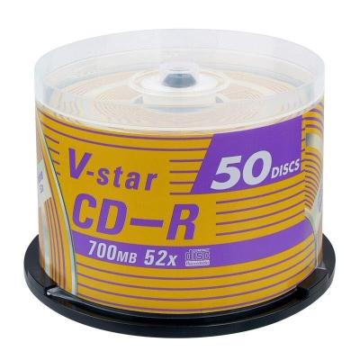 威宝V-star CD-R 50片 威宝DVD刻录光盘 DVD +/-R 空白光盘16速50片装4.7G DVD刻录盘