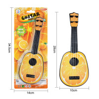 橙子-吸卡装 乌克丽丽儿童乐器小吉他尤克里里迷你可弹弦奏早教音乐玩具小乐器