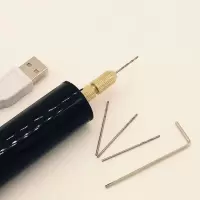 USB塑转+3转头 珍珠小型手持电钻小型打孔神器小功率电动工具打孔小电磨微型电