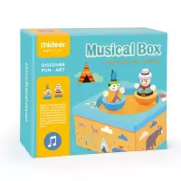 印第安音乐盒 mideer弥鹿儿童印第安八音盒宝宝乐器木质音乐盒玩具生日礼物送礼