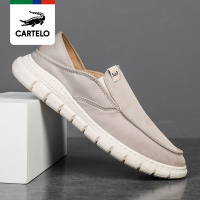 [特惠款]卡帝乐鳄鱼(CARTELO2022韩版鞋子男时尚休闲鞋男士潮流