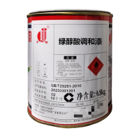 金鱼 绿色醇酸调和漆 (0.8kg/桶,标价为kg价格)