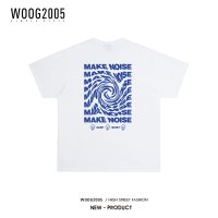 WOOG2005男生短袖t恤夏季潮牌设计感小众潮流ins纯棉衣服宽松男装