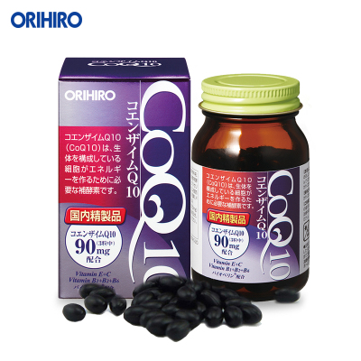 欧力喜乐(ORIHIRO)日本进口辅酶Q10 胶囊 90粒 辅酶Q10 1瓶装