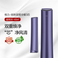 格力空调 明珠/黛山紫 3匹 新一级能效变频冷暖 客厅柜机KFR-72LW/(72502)FNhCc-B1