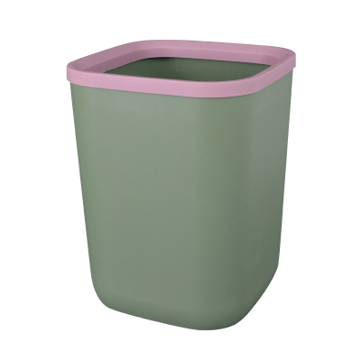 欧土酷 B-1166彩色塑料垃圾桶带压袋胶圈垃圾篓