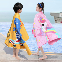 儿童游泳浴巾男童女童吸水速干斗篷便携带运动毛巾柔软浴袍吸水巾