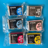 原装0852蓝色裸包 epson爱普生85n原装墨盒r330墨盒1390墨盒6色盒装T0851-T0856拆机