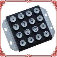 工业电话机按键/通信设备配件16位锌合金键盘/查询机矩阵数字按键