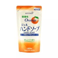 替换装190ml*1袋 日本原装 animo火箭石碱弱酸性橘子味洗手液无刺激除菌护手