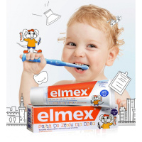 61g 宝宝防蛀牙儿童牙膏0-6岁宝宝可吞咽1食用2婴儿3防龋齿4含氟防蛀