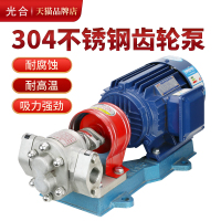 304不锈钢齿轮泵KCB系列齿轮油柴油机油食用油抽油泵食品级自吸泵
