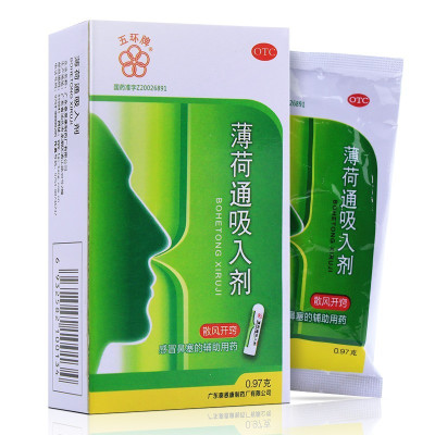 五环牌 薄荷通吸入剂 0.97g*1支 散风开窍 感冒鼻塞的辅助用药