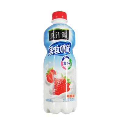 美汁源果粒奶优草莓味450g