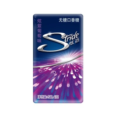 炫迈炫紫葡萄味无糖口香糖28片 50.4g