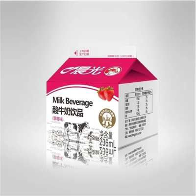 晨光屋型酸牛奶饮品(草莓味)236ML