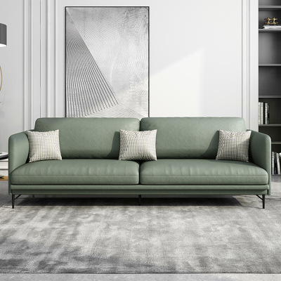 卡帝盟 北欧简约科技布沙发客厅小户型三人位组合乳胶布艺沙发意式轻奢
