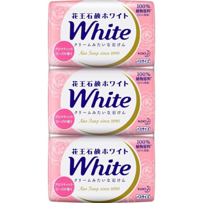 花王牛奶沐浴香皂 粉色130g*3
